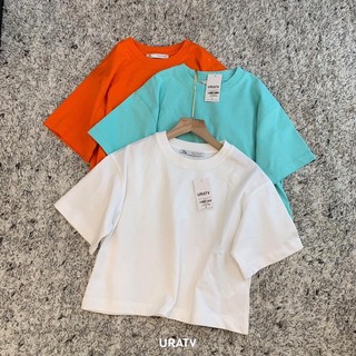Áo thun trơn form rộng croptop