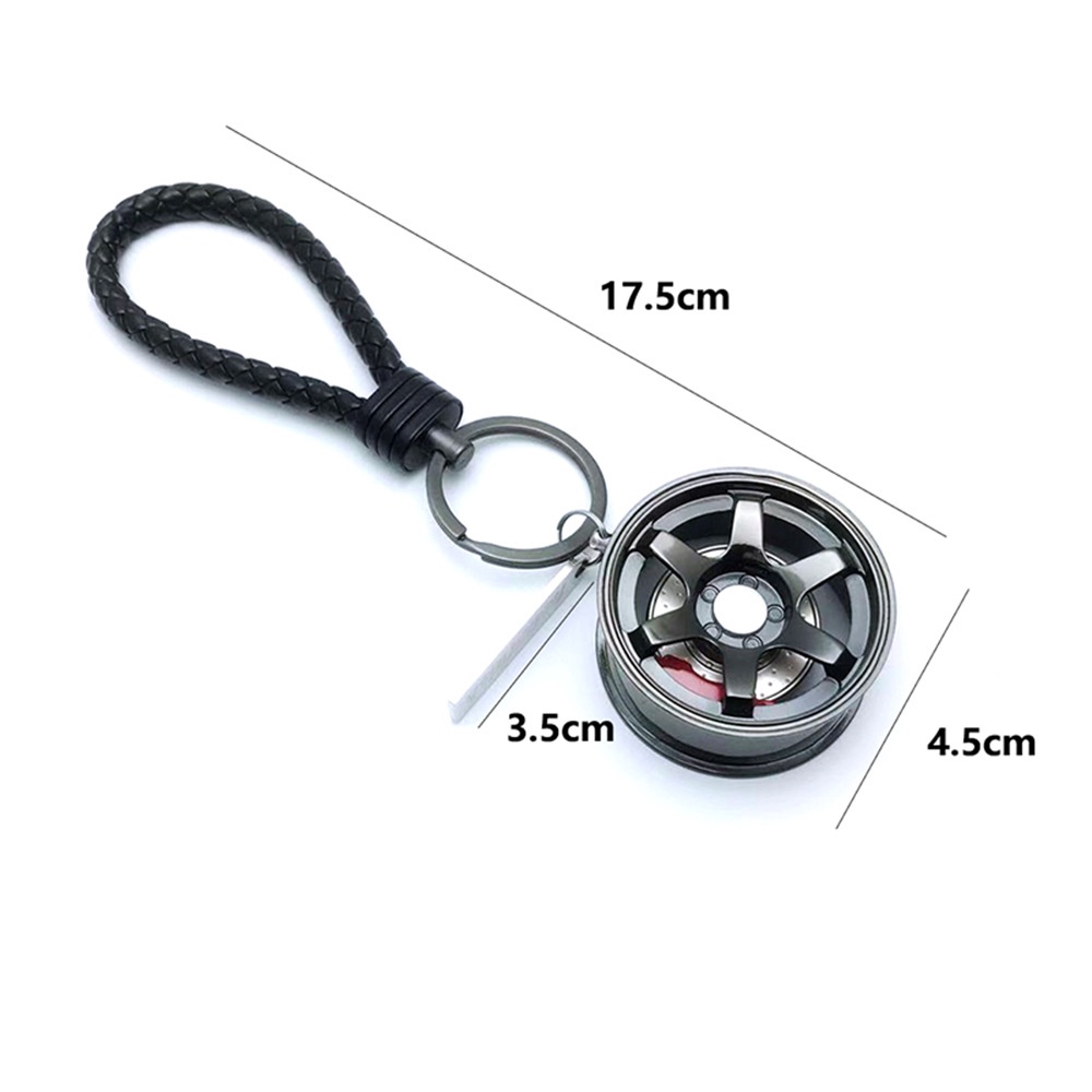 Móc Khóa Bánh Xe Hơi te37 Bằng Kim Loại Cao Cấp