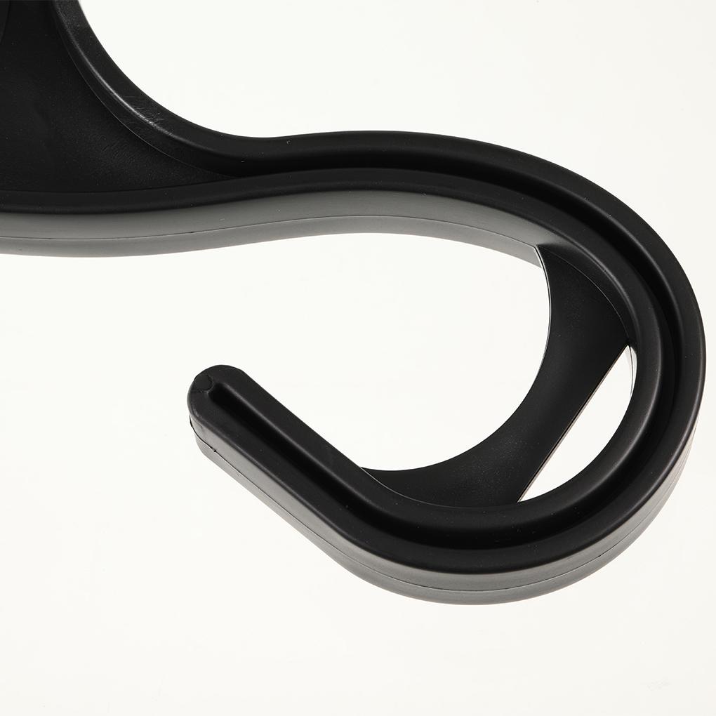 (runbu) Móc Treo Quần Áo Bằng Nhựa Màu Đen Thương Hiệu Mới Chịu Tải Nặng Dùng Ngoài Trời Không Cần Khoan Lỗ Thông Dụng