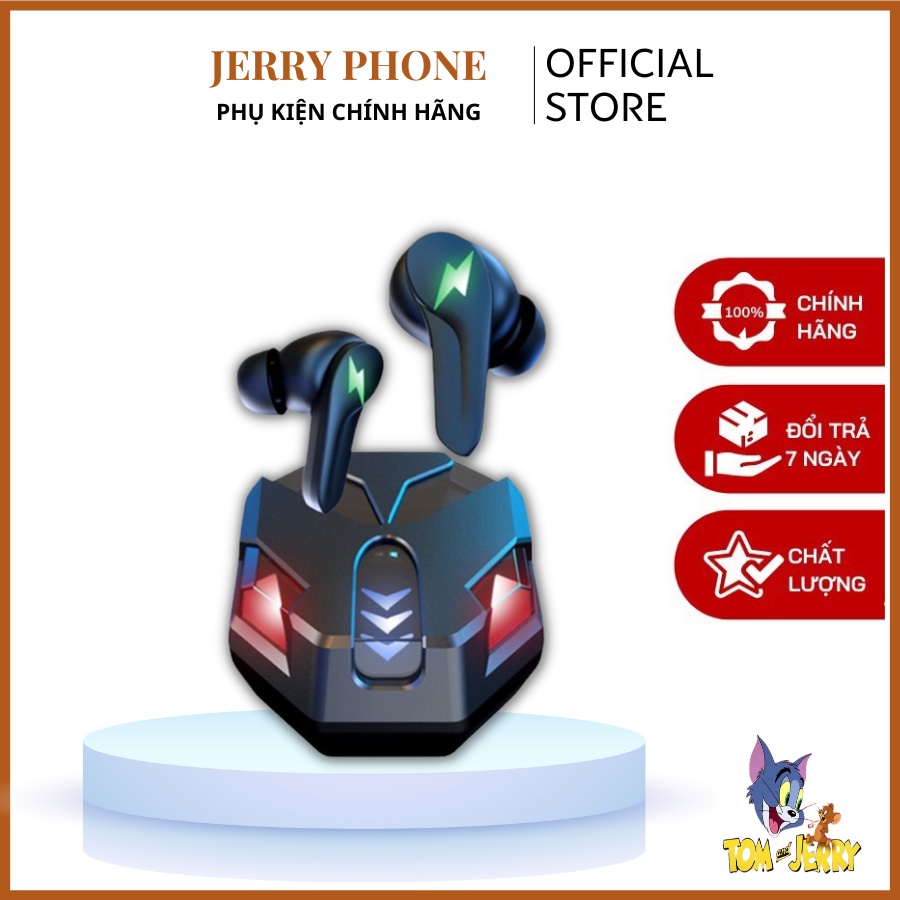 Tai Nghe Bluetooth Gaming K.9.8 Chính Hãng Tai Nghe Không Dây Chơi Game Có Mic Chống Ồn Pin Trâu Độ Trễ Thấp JERRY PHONE
