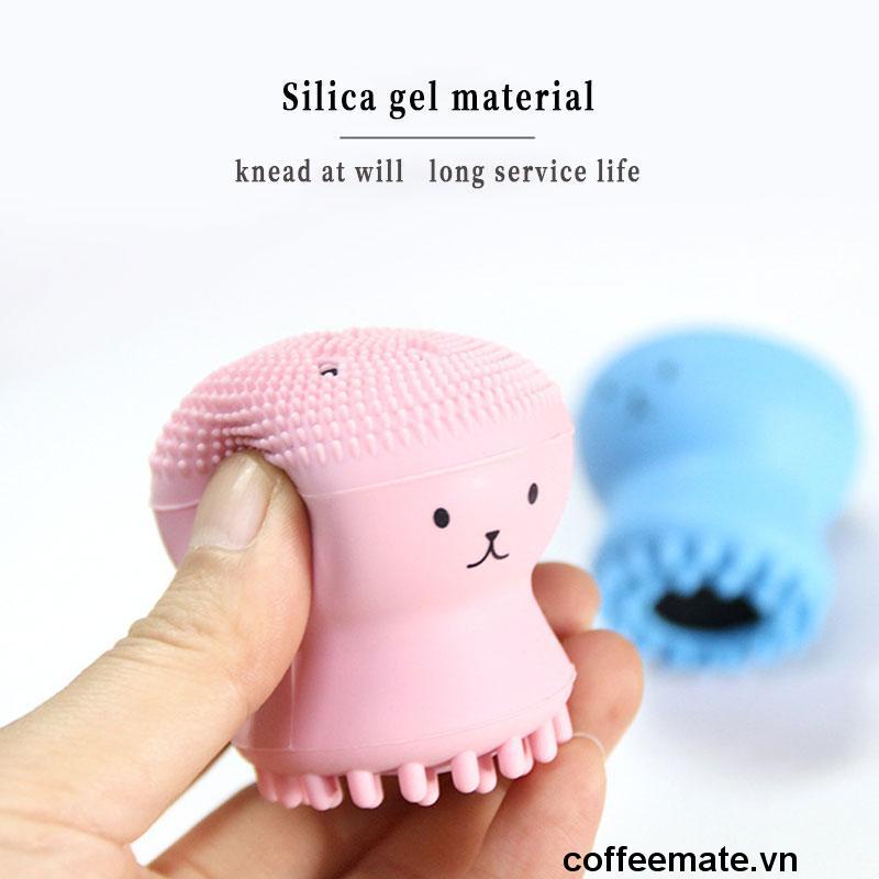 ⚡Cọ rửa mặt bạch tuộc nhỏ - Cọ rửa mặt silicone sứa bọt biển để loại bỏ mụn đầu đen