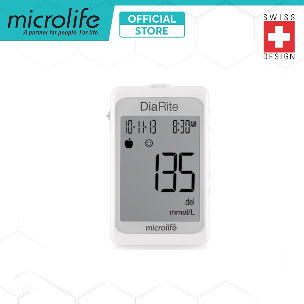 Máy Đo Đường Huyết Microlife Diarite BGM | Cho Kết Quả Chính Xác 5 Giây, Bảo Hành Chính Hãng 8 Năm