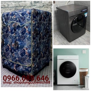 [LOẠI XỊN giao y hình] Áo Trùm Máy Giặt Cửa Trước Vải Dù Siêu Bền Chống Mưa Nắng Nóng Từ 7kg đến 12kg