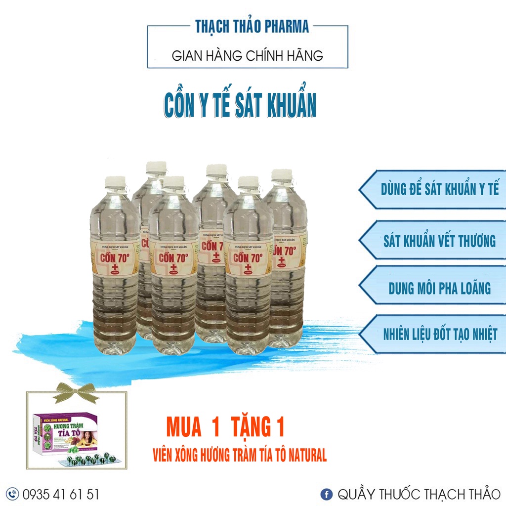 CỒN SÁT KHUẨN 70 ĐỘ, 90 ĐỘ CHAI 1,5 LÍT