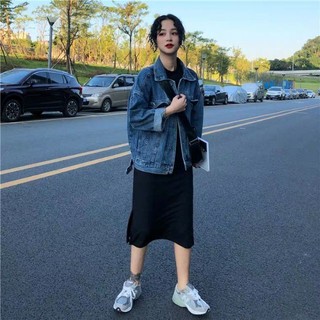[ORDER] Áo khoác jeans xanh đậm