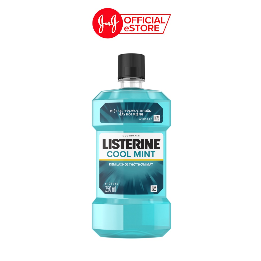 Nước Súc Miệng Giữ Hơi Thở Thơm Mát Listerine Coolmint 250ml