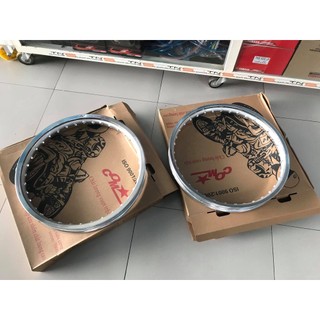 Niềng nhôm Comstar 2 line bạc nhám bóng 1.6 1.6 cho các loại xe máy