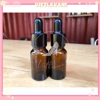 Lọ đựng tinh dầu thủy tinh tối màu nhỏ giọt 10ml