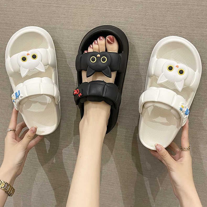Dép Đi Trong Nhà Đế Dày Mềm Mại Chống Trượt Thời Trang Mùa Hè Cho Nữ