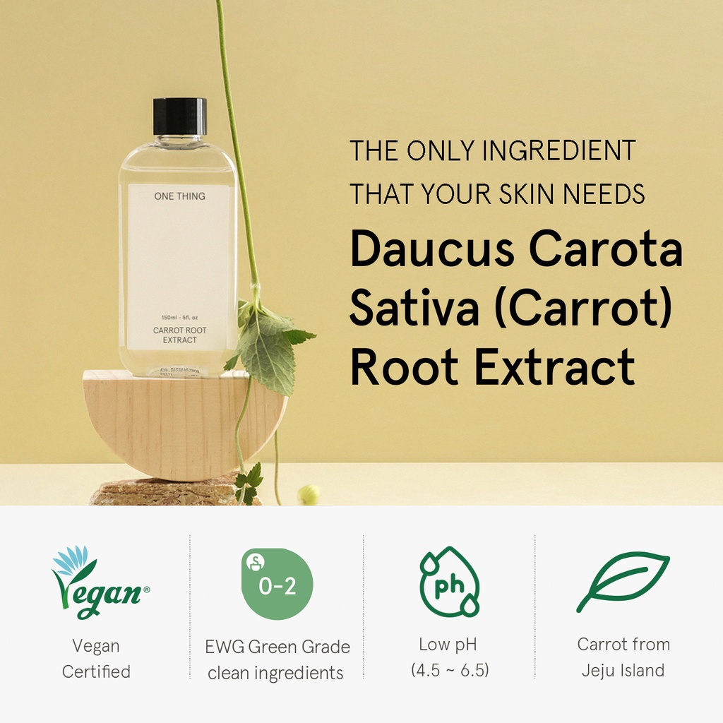 Nước Hoa Hồng ONE THING Carrot Root Extract 150ml / 300ml