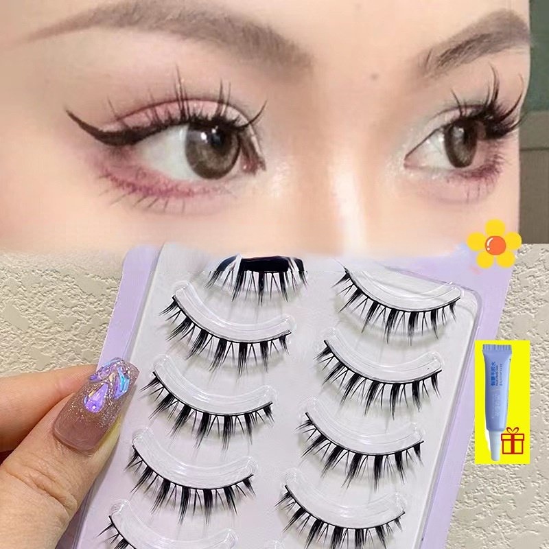 [Hàng mới về] Set 5 cặp lông mi giả làm đẹp chuyên dụng dành cho nữ Lông mi giả 5 cặp/hộp