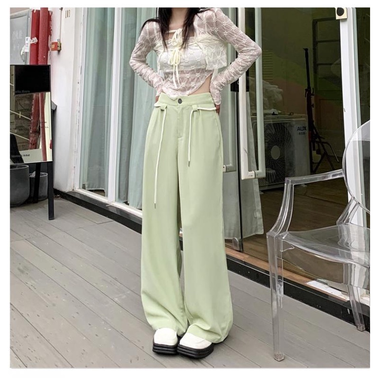 Quần Dài Dáng Ôm Màu Xanh Bạc Hà Thời Trang Dành Cho Trẻ Em
