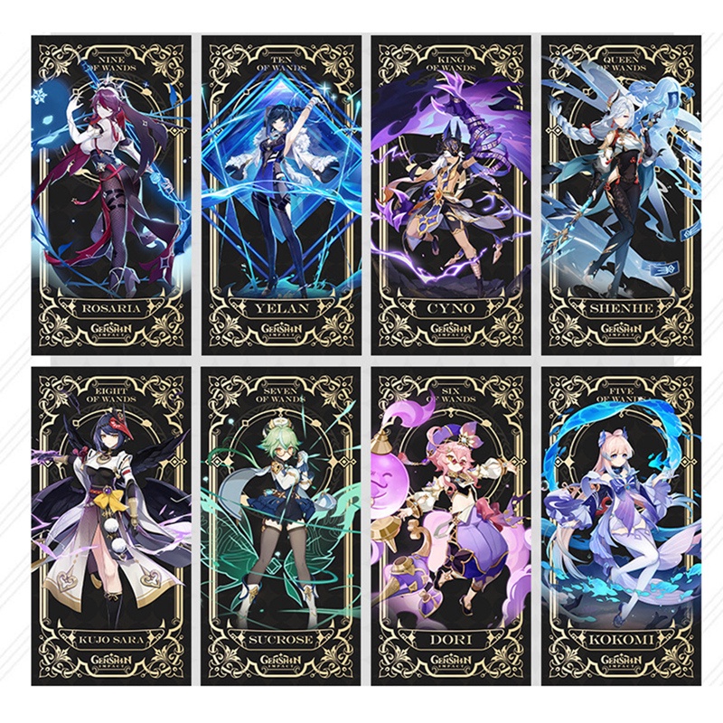 Bộ 56 Thẻ Bài Anime Genshin Va Chạm Độc Đáo Thú Vị