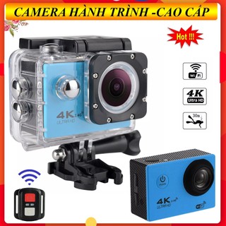 [HÀNG XỊN] Camera Hành Trình ULTRA HD 4K Gắn Xe Máy. Chống nước, chống rung, Hỗ trợ Wifi . BH 1 đổi 1