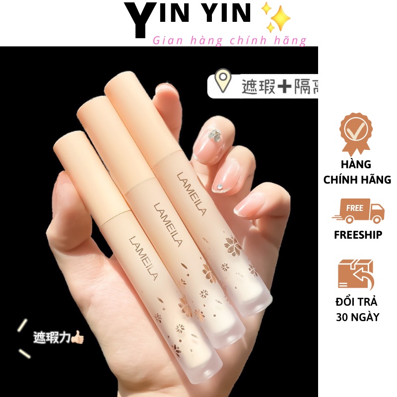 Thanh che khuyết điểm Lameila nhiệt đới sáng bóng dưỡng ẩm kiềm dầu trang điểm lâu trôi S1CKD 64 Yin