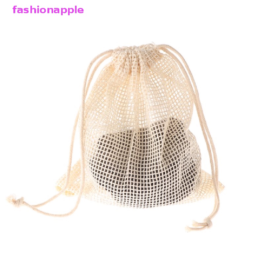 Túi Lưới Cotton Tẩy Trang Tái Sử Dụng Tiện Lợi