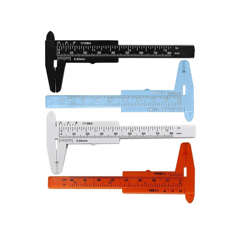 Thước Cặp Cơ Khí Bằng Nhựa Mini 80mm 80mm Chuyên Dụng