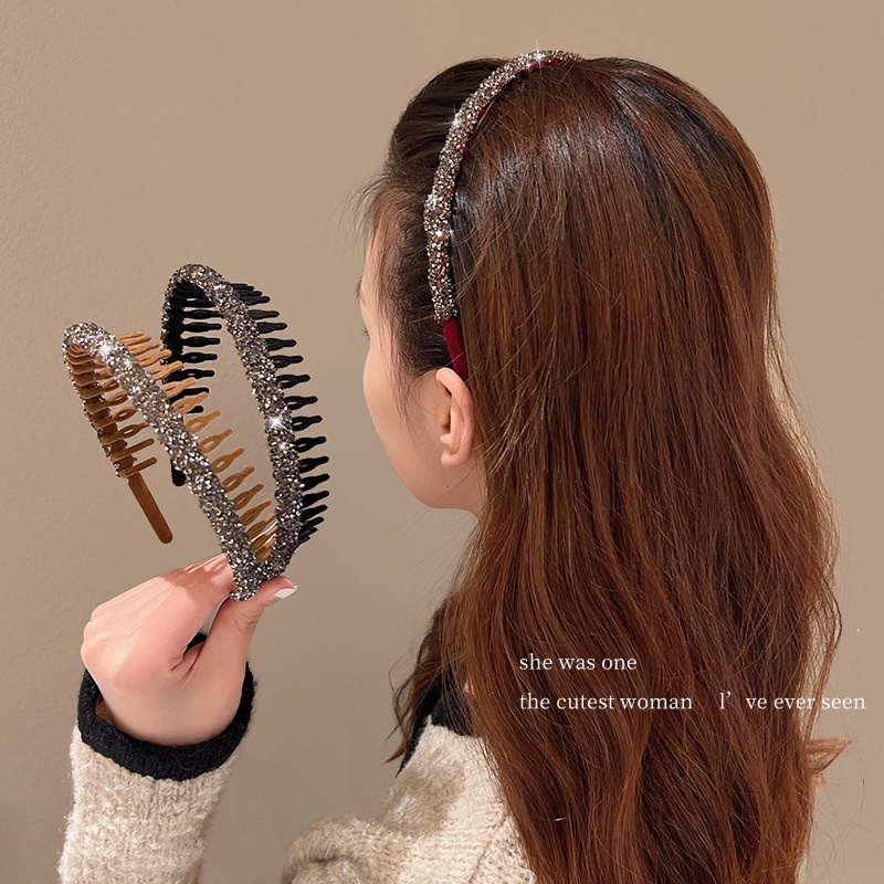 Băng Đô Cài Tóc Rửa Mặt Đính Pha Lê Mới 2023