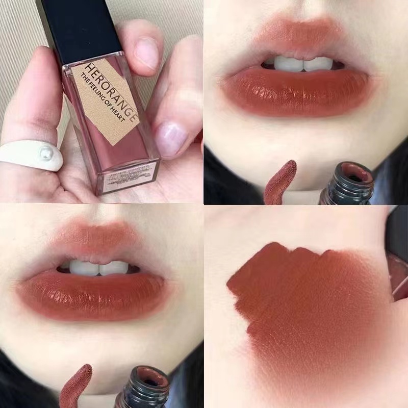 Son Kem HERORANGE Chất Nhung Lì Lâu Trôi Dễ Lên Màu Làm Sáng Màu Da