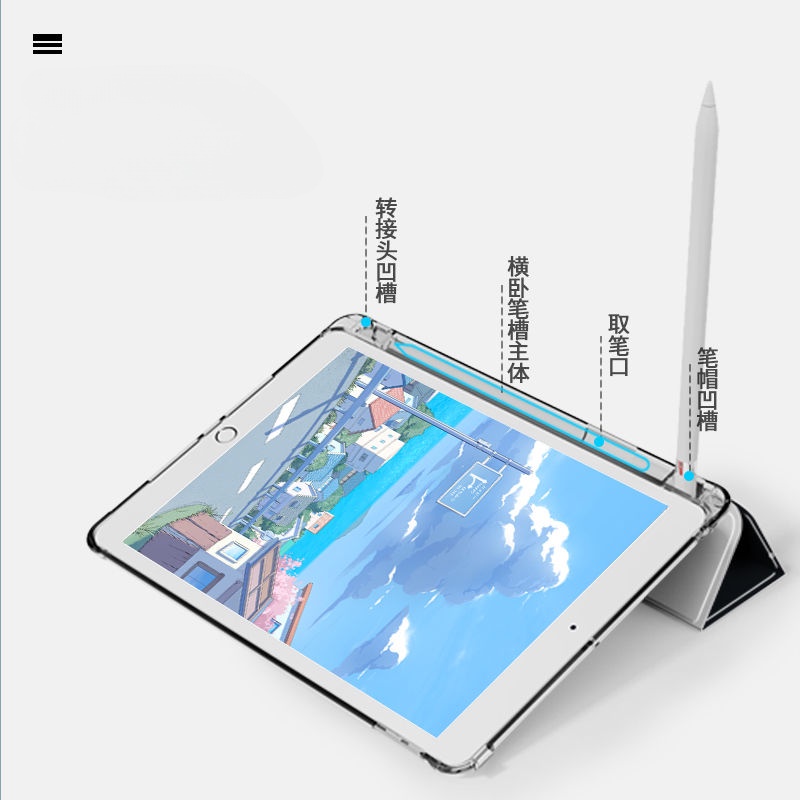 Bao Da Máy Tính Bảng Có Túi Khí Cho Ipad Pro 11 Inch 2022 10th 9th 8th 7th 6th Air 5th Air 4 3 2 Mini 6 5 10.2 '' 10.5 '' 10.9 '' 9.7 '' 2021 2020