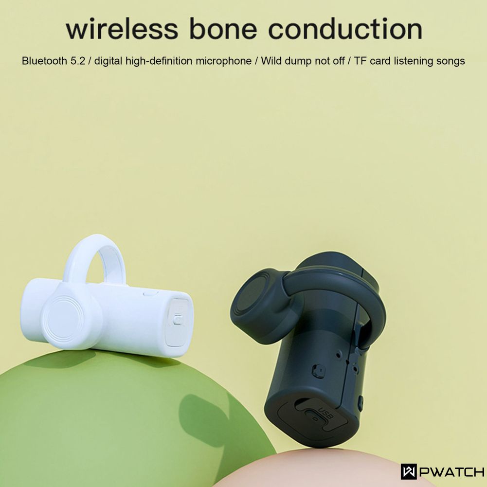 Tai Nghe Truyền Âm Qua Xương Tai Nghe Chơi Game Độ Trễ Thấp 5.2 Tai Nghe Bluetooth Không Dây Tai Nghe Thể Thao Không Nhét Trong Tai Tai Nghe Dẫn Âm Qua Xương 【Pwatch】