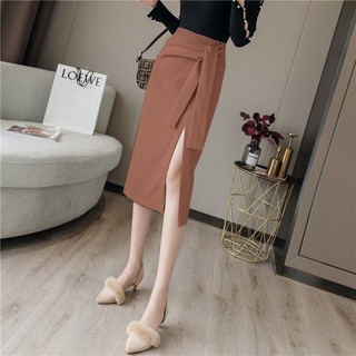 Chân váy xẻ tà cột nơ cao cấp_[Giá gốc tận xưởng]