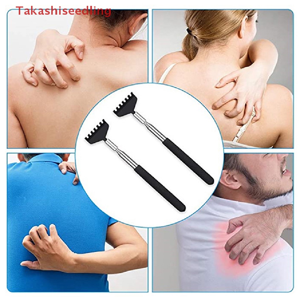 (Takashiseedling) Dụng Cụ Gãi Lưng Có Thể Thu Gọn Bằng Thép