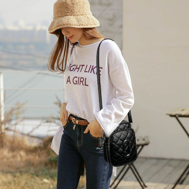 Túi Đeo Chéo Nhỏ Thêu Đường Chỉ Thời Trang Mới 2023 Dành Cho Bạn Nữ