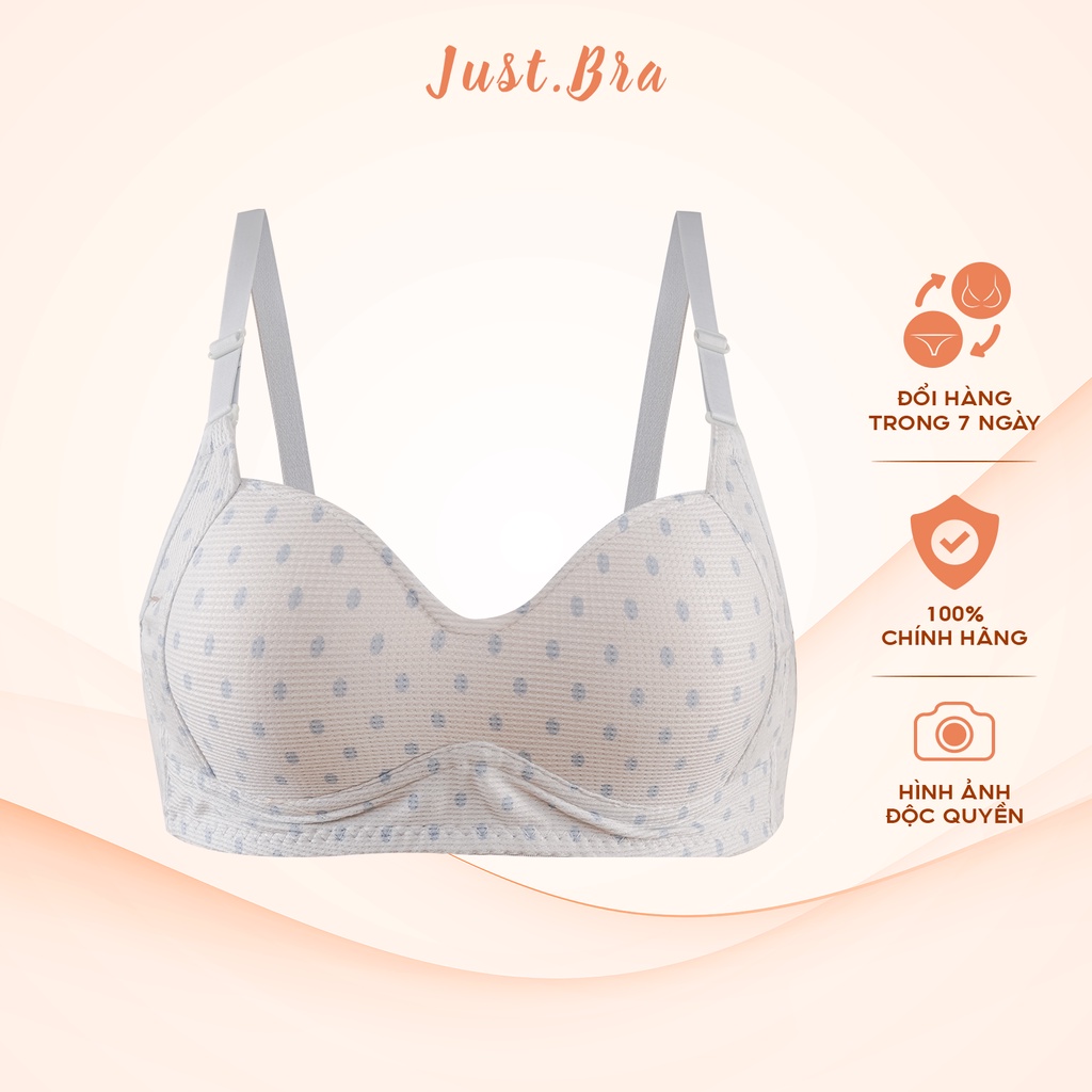 Áo ngực không gọng Just Bra chất liệu cotton mút mỏng nhẹ thông hơi không lo bí bách AB422