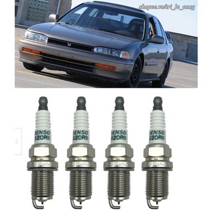 Set 4 Bugi Honda Accord 90-92 1992 iridium Denso bộ đánh lửa xe hơi ô tô đầu tiếp điểm nhỏ tiết kiệm nhiên liệu
