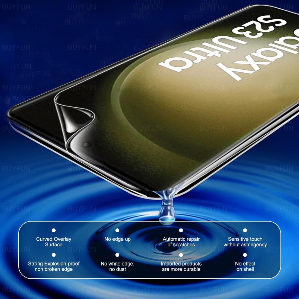 3 Phim Dán Bảo Vệ Màn Hình Cho Điện Thoại Samsung Galaxy S23 Ultra 6.8inch Samsung Samsun S23 S23 +