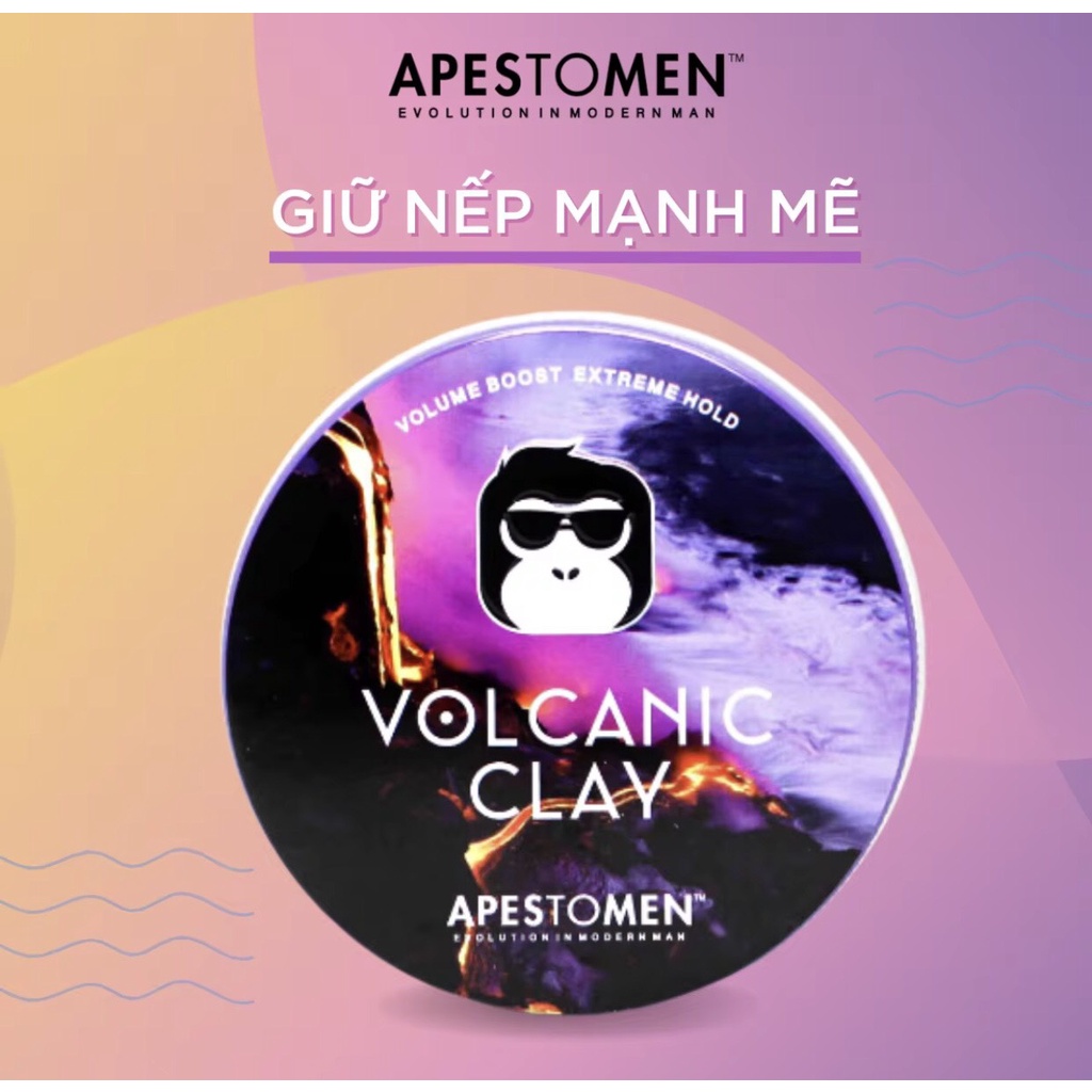 Sáp vuốt tóc nam Volcanic Clay V5 chính hãng , chăm sóc tóc , giữ nếp tóc