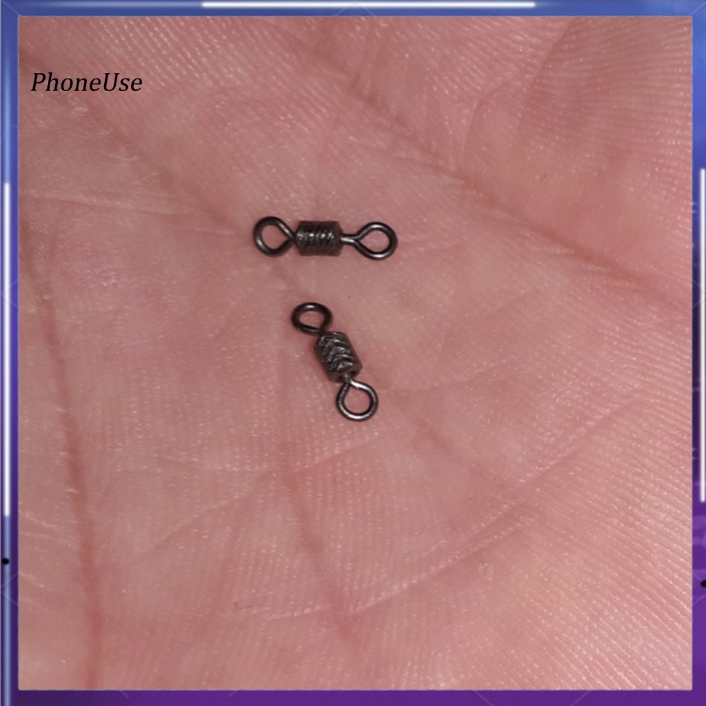 Bộ 50 Khoen Móc Câu Cá Hình Số 8 Bằng Kim Loại PU Chuyên Dụng