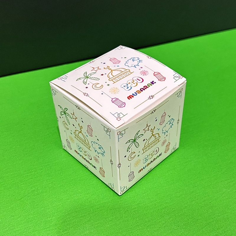 Set 10 Hộp Giấy Đựng Kẹo Hình Eid Mubarak