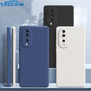 Ốp Điện Thoại TPU Dẻo Vuông Màu Kẹo Ngọt Tươi Tắn Đơn Giản Cho Honor 70 50 Pro X8 X7 X6 X9 5G