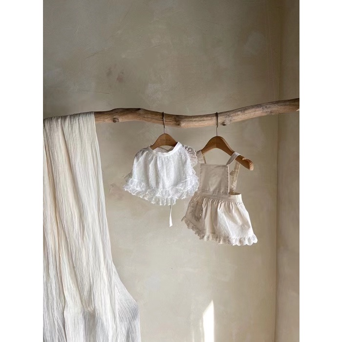 Tạp Dề Công Chúa Phối Ren Phong Cách Phương Tây Dành Cho Bé Gái KPO8