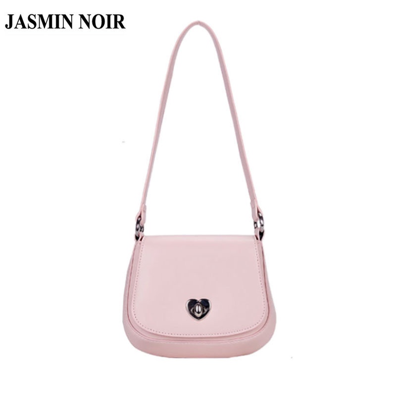 Túi Đeo JASMIN NOIR Chéo Vai Bằng Da PU Có Khóa Dành Cho Nữ