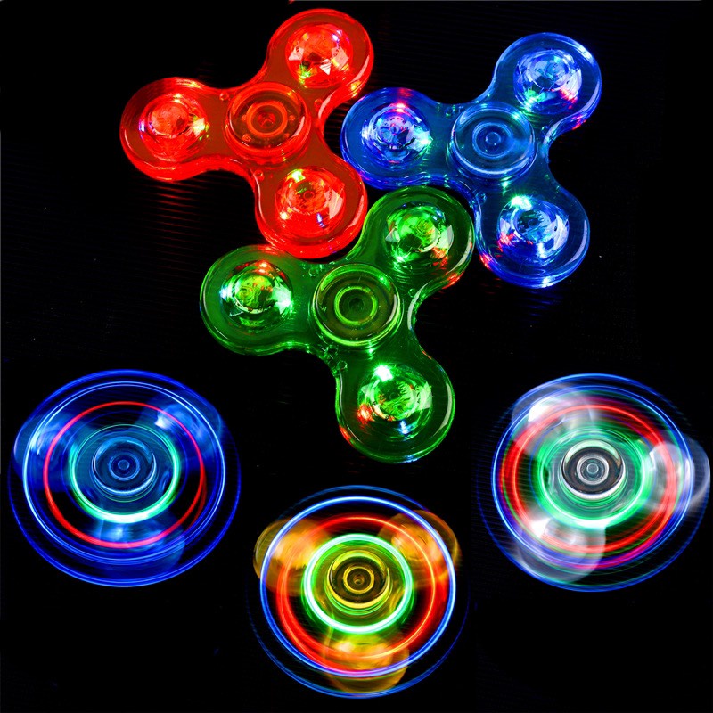 Con Quay Spinner Đồ Chơi Đèn Led Phát Sáng Xả Stress Bằng Nhựa ABS Cho Mọi Lứa Tuổi - BAFABY KIDS