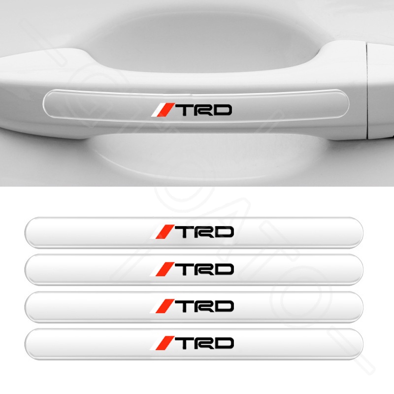 GTIOATO Cho Toyota TRD Miếng Dán Tay Nắm Cửa Ô Tô Trong Suốt Chống Xước Trầy Xe Hơi Miếng Dán Hõm Cửa Ô Tô Dán Xe Trang Trí ô Tô