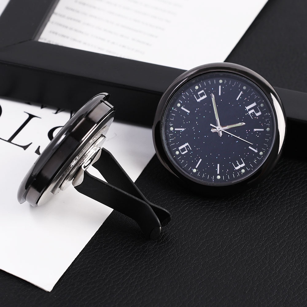 Đồng Hồ Kỹ Thuật Số Mini Dạ Quang Gắn Lỗ Thông Gió Xe Hơi Kèm Kẹp Tiện Dụng