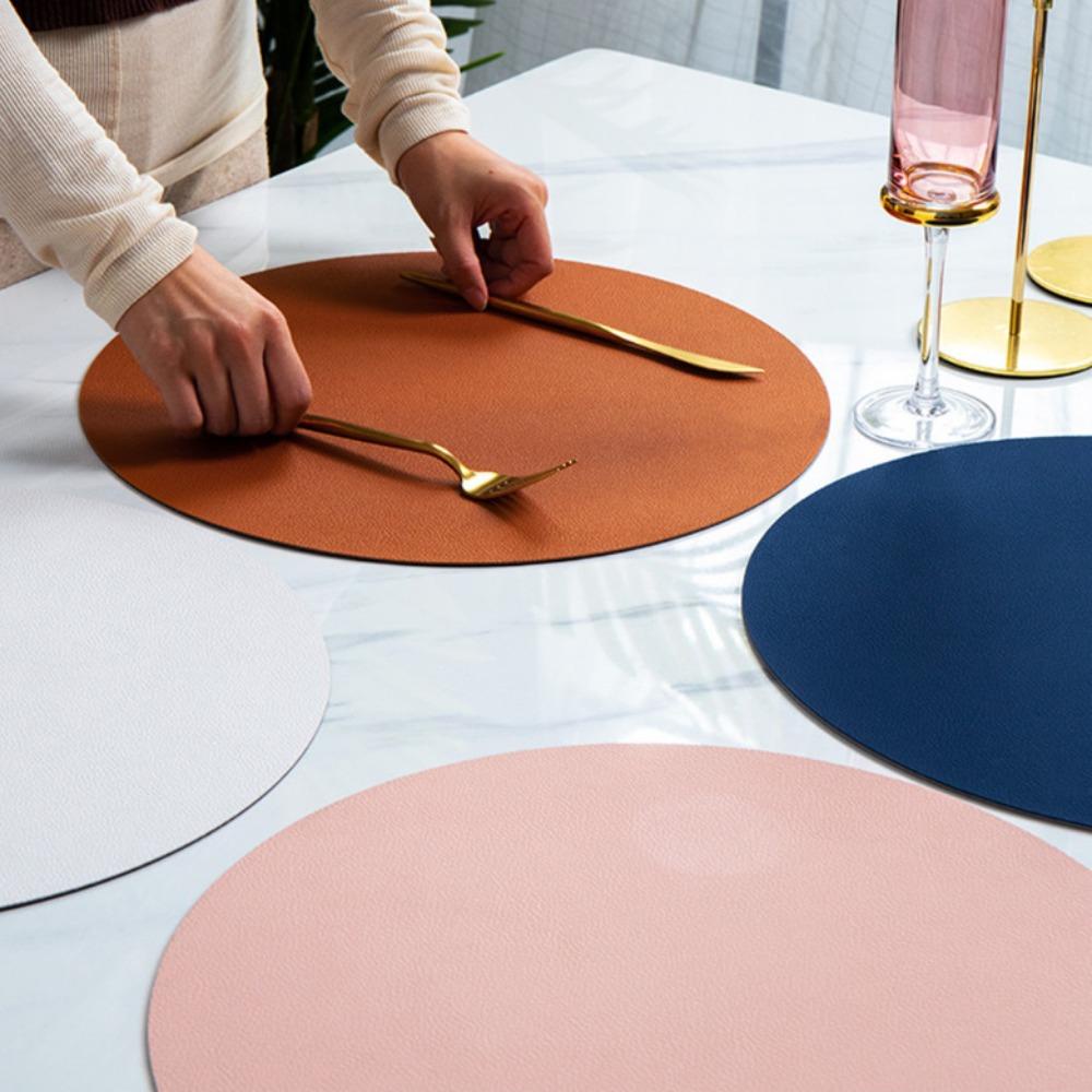 Aaron1 Tấm Lót Cốc Bằng PU 33CM Chống Thấm Nước / Dầu Cho Nhà Bếp