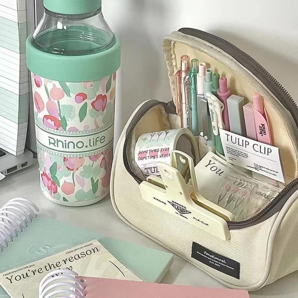 Túi Đựng Bút Bằng Vải Canvas Sức Chứa Lớn Mẫu Mới 2023