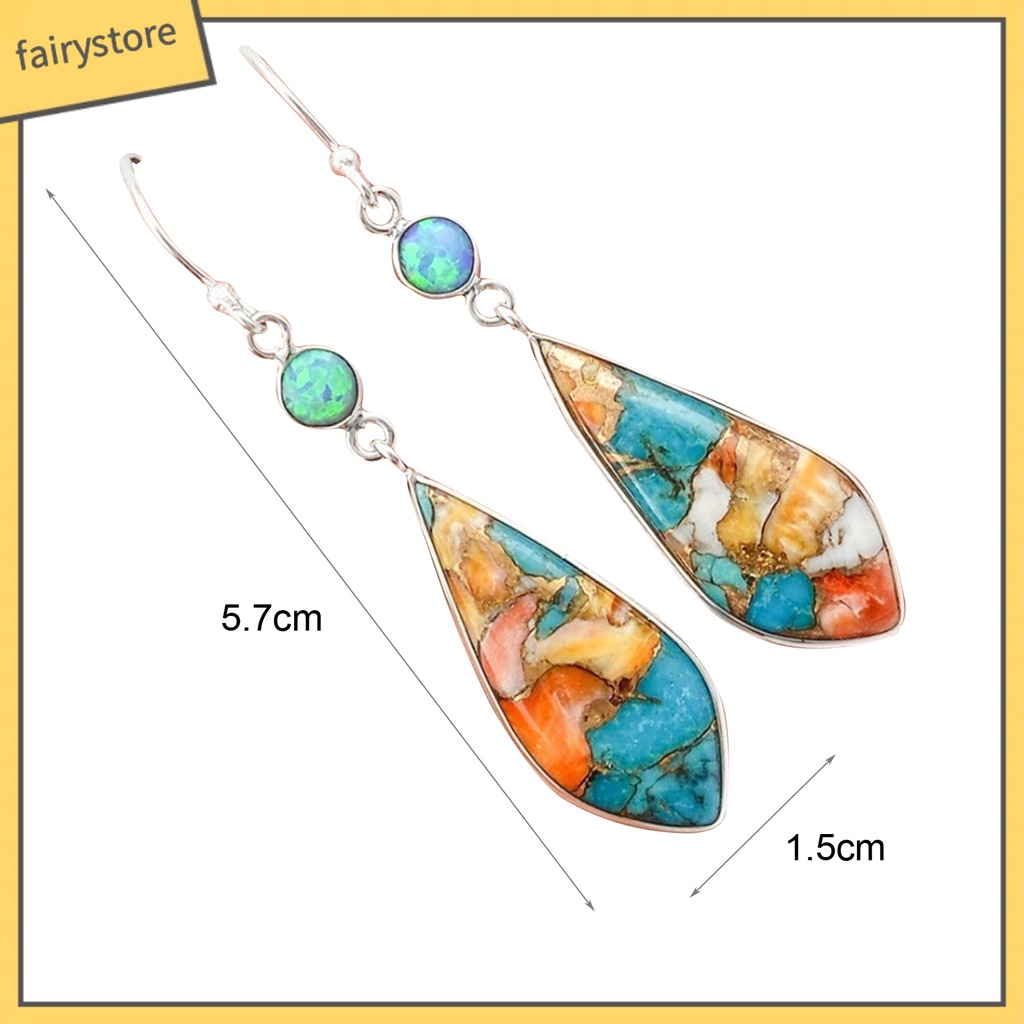 1 Đôi Bông Tai Dáng Dài Bằng Kim Loại Phong Cách Retro Thời Trang Dành Cho Nữ [Fairy1] 1 Cặp