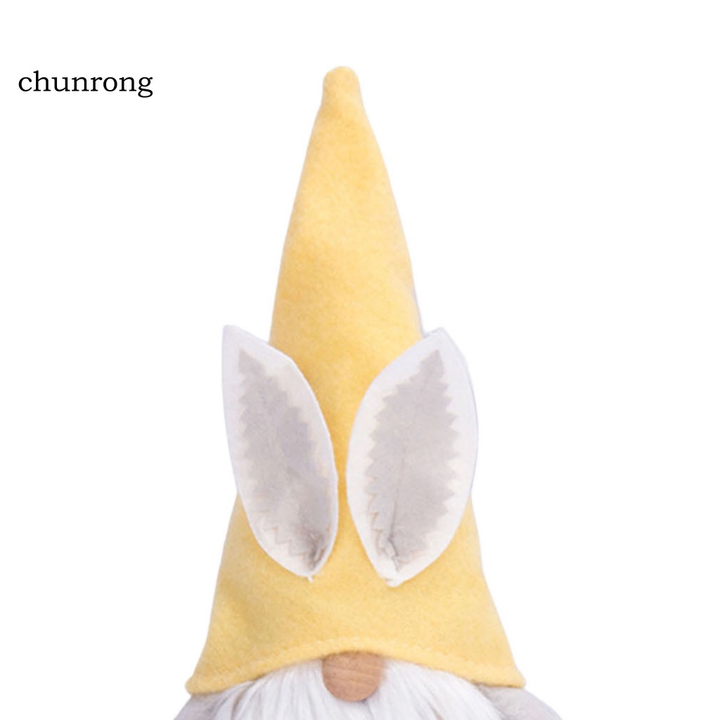Chunrong Búp Bê Vải Gnomes Tai Thỏ Nhồi Bông Mềm Mại Trang Trí Lễ Phục Sinh