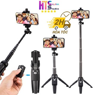 Gậy chụp ảnh Selfie kiêm Tripod Đa Năng Yunteng YT-9928 tích hợp kẹp điện thoại và Remote Bluetooth, gọn nhẹ chắc chắn