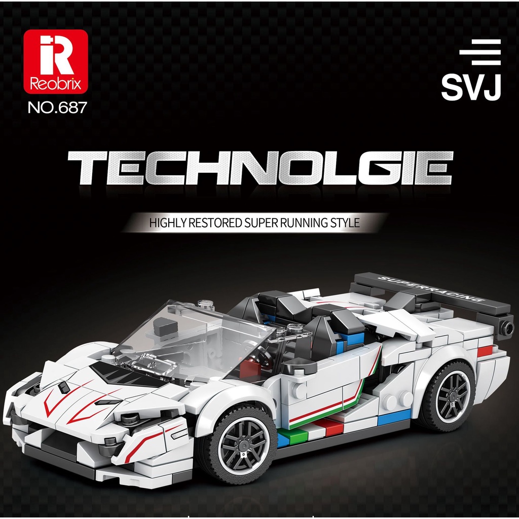 Mô Hình Xe Đua Thể Thao 2023 newest 680-88 Lego