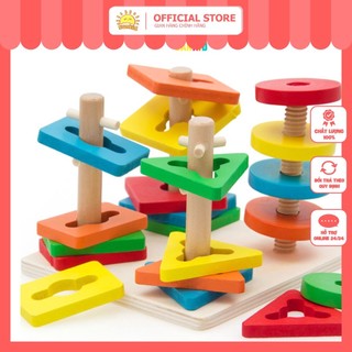 Thả hình 3D đế vuông 4 trụ