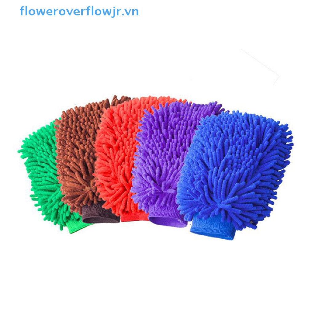 Găng Tay Rửa Xe Hơi Bằng Sợi Microfiber Mềm Mại
