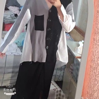 (Order ) Áo sơ mi phối len (kèm ảnh thật)