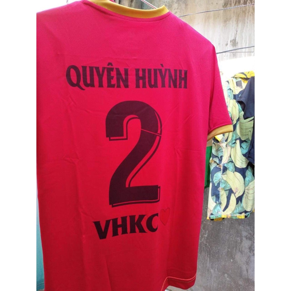 Bộ quần áo bóng đá VN đỏ - in tên số áo theo yêu cầu - Hàng thun lạnh cao cấp